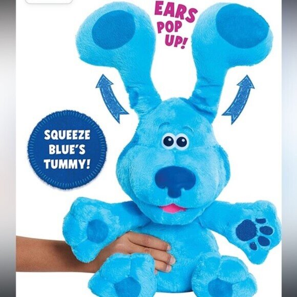 Blue’s Clues & You! Peek-A-Blue 10-inch Plush Blue Dog - Picture 3 of 8